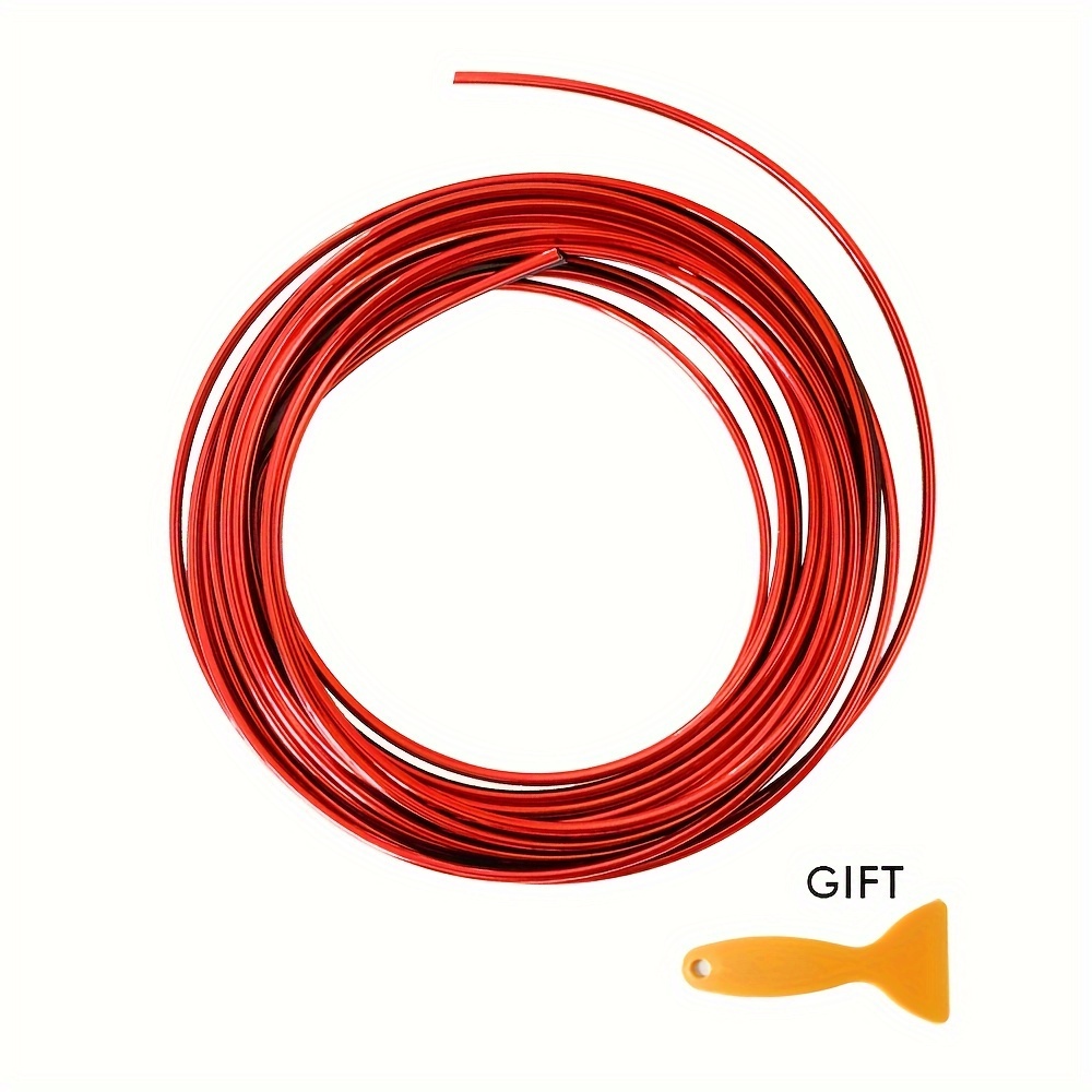 1pc Car Interior Decoration Strip U-shaped Slit Strip Air Outlet Decoration Strip Car Panel Electroplating Decoration Strip Cheap Car Decoration Parts