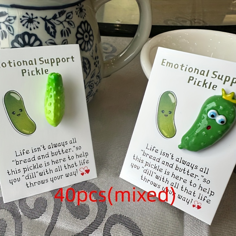 TEMU 40/60/80pcs (random Mixed) Fun Pocket Hug Cards, Emotional Support Kimchi, Not "", So This Kimchi Is You "" Life To Give Your Way Warm Hug