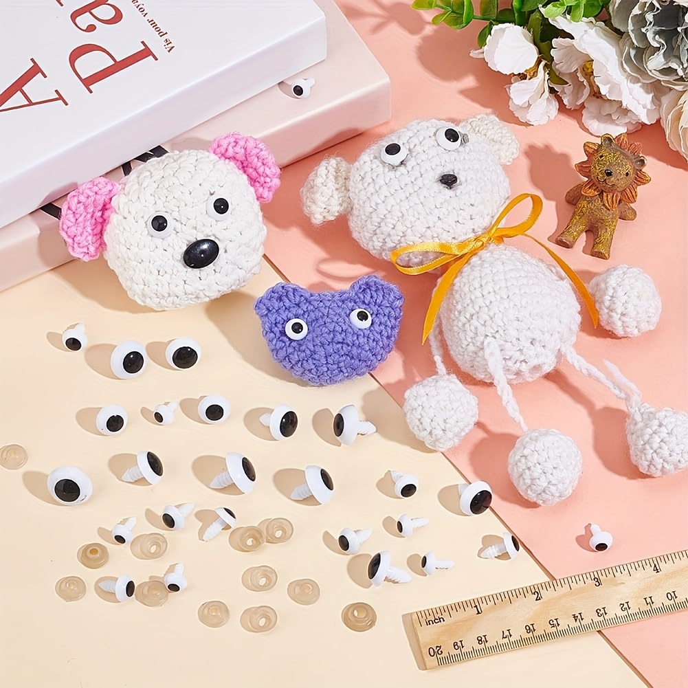 150 Stück Sicherheitsaugen Für Amigurumi – Mit Unterlegscheiben Zum Häkeln & Basteln