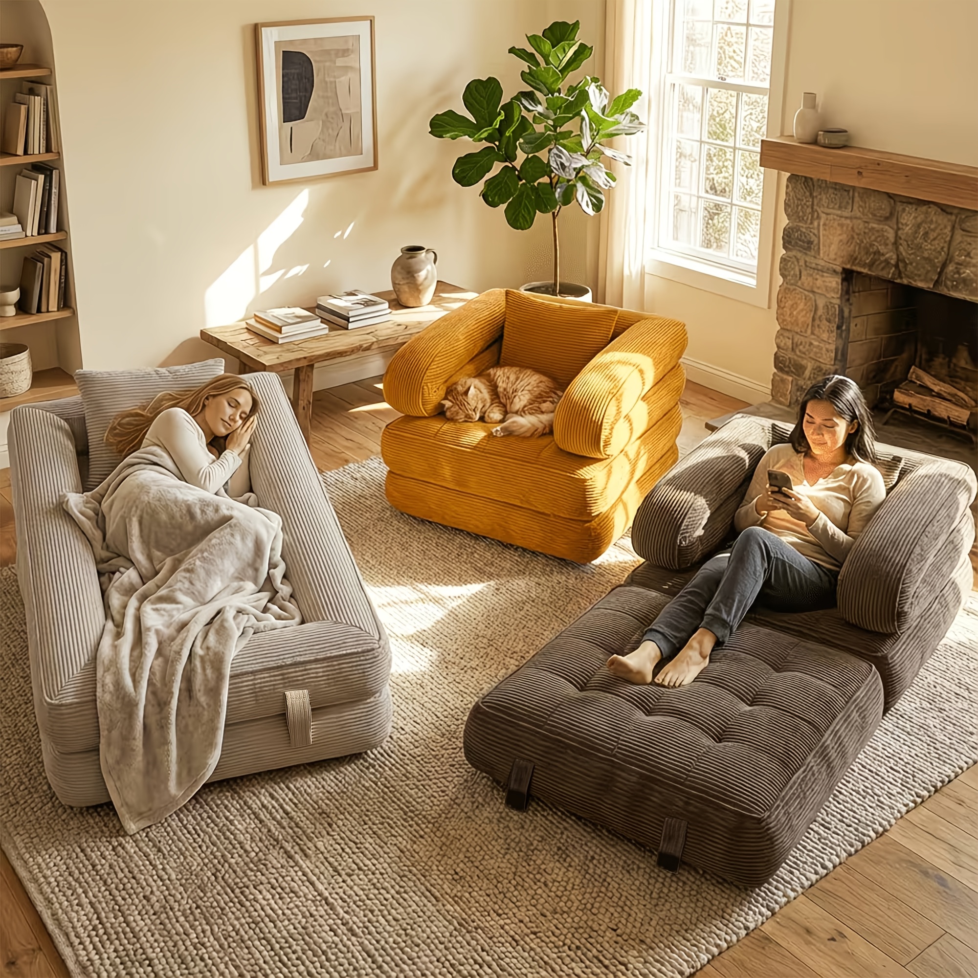 folding sofa bed sold on Temu Canada