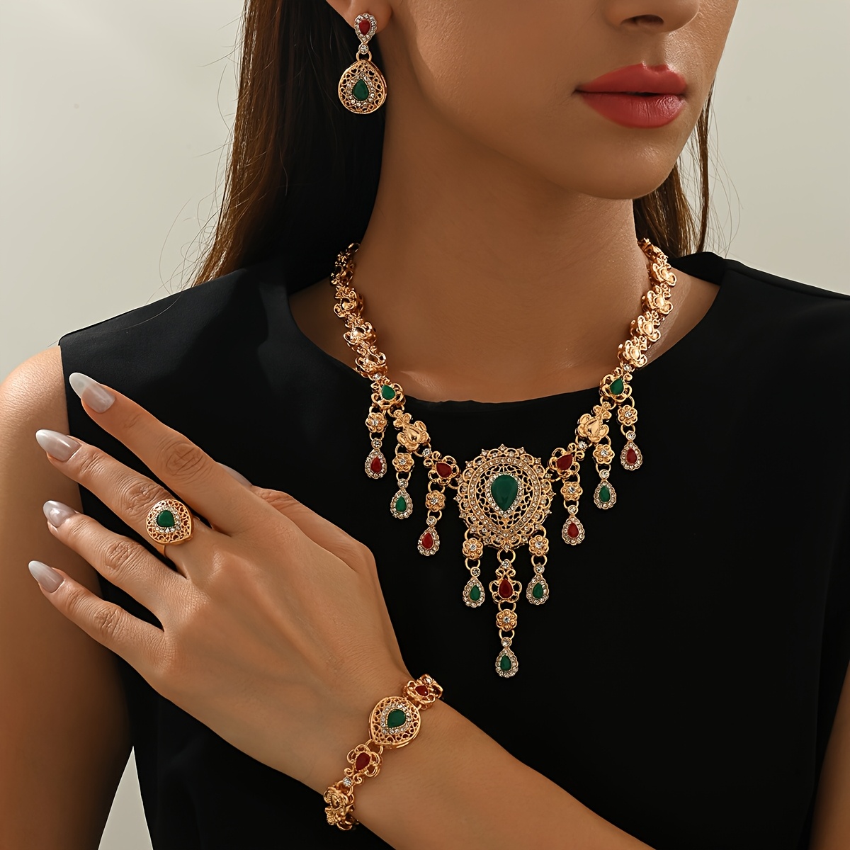 gold dress jewellery combination a set classic moroccan style wedding jewelry taxonomy1:Apparel 1