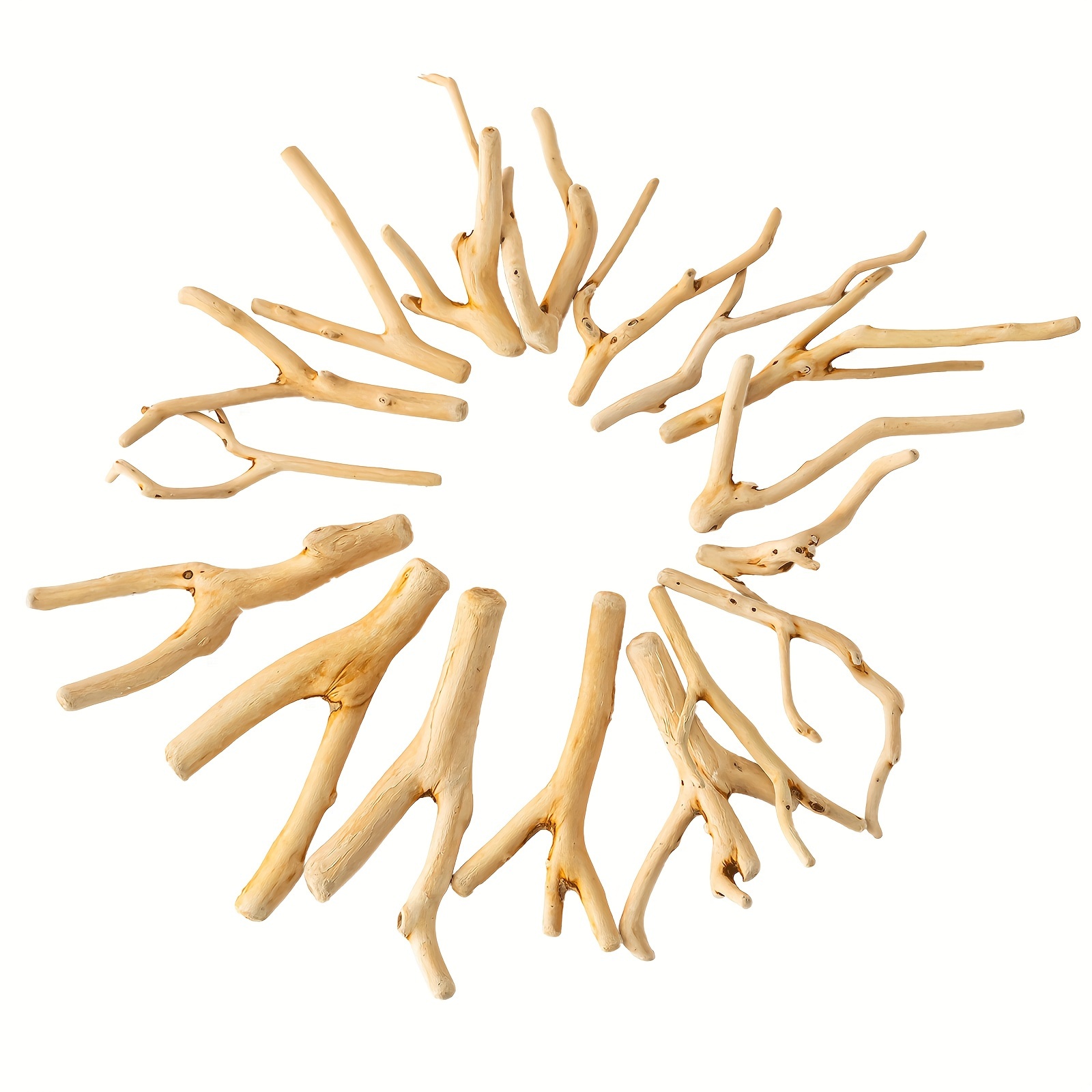 50 Bâtons De Bois Naturel 20cm - Branches Pour Art, Décoration Et Bricolage