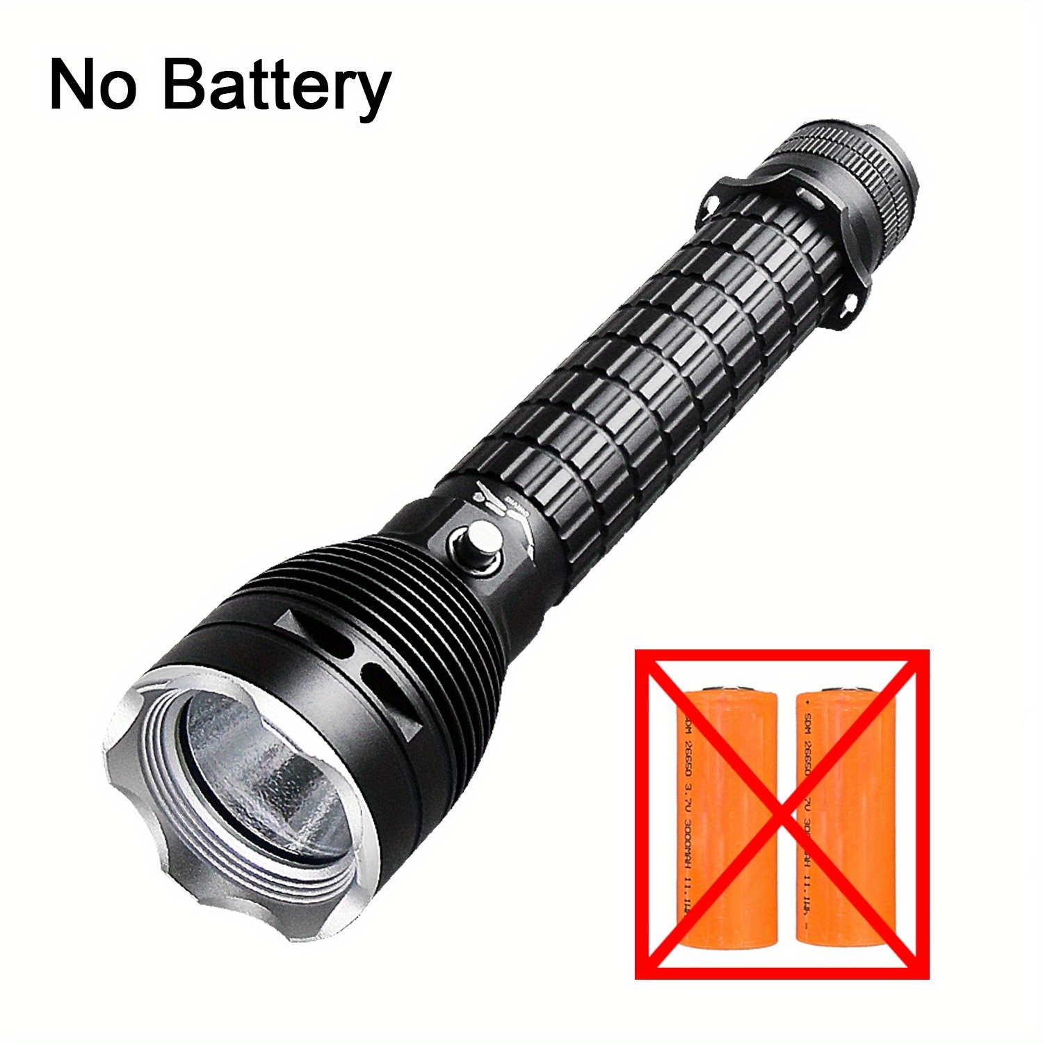 Torcia subacquea, Torcia subacquea per immersioni, IPX8 18000lm 500M Torcia impermeabile Lampada da campeggio subacquea all'aperto con Staffa maniglia per Immersioni Subacquee Acque Profonde Caverne
