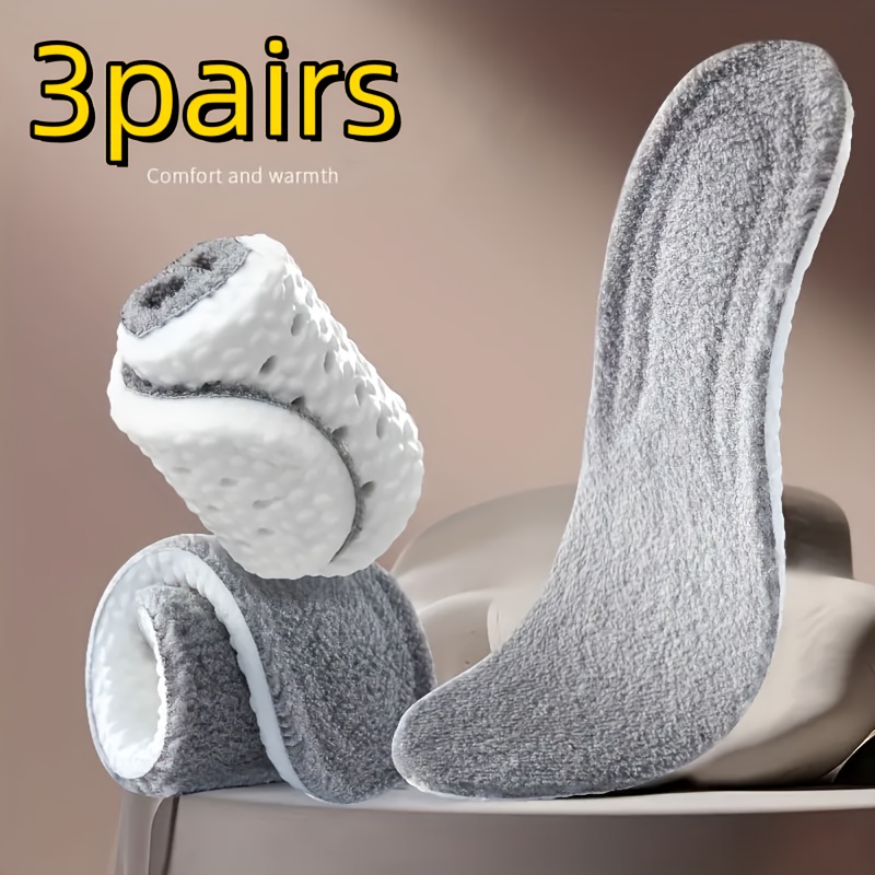 

3 Paires de Bandages de Pieds Confortables et Chauds pour l'Hiver - Matériau EVA , Confort pour les Pieds, Parfaits pour Soulager