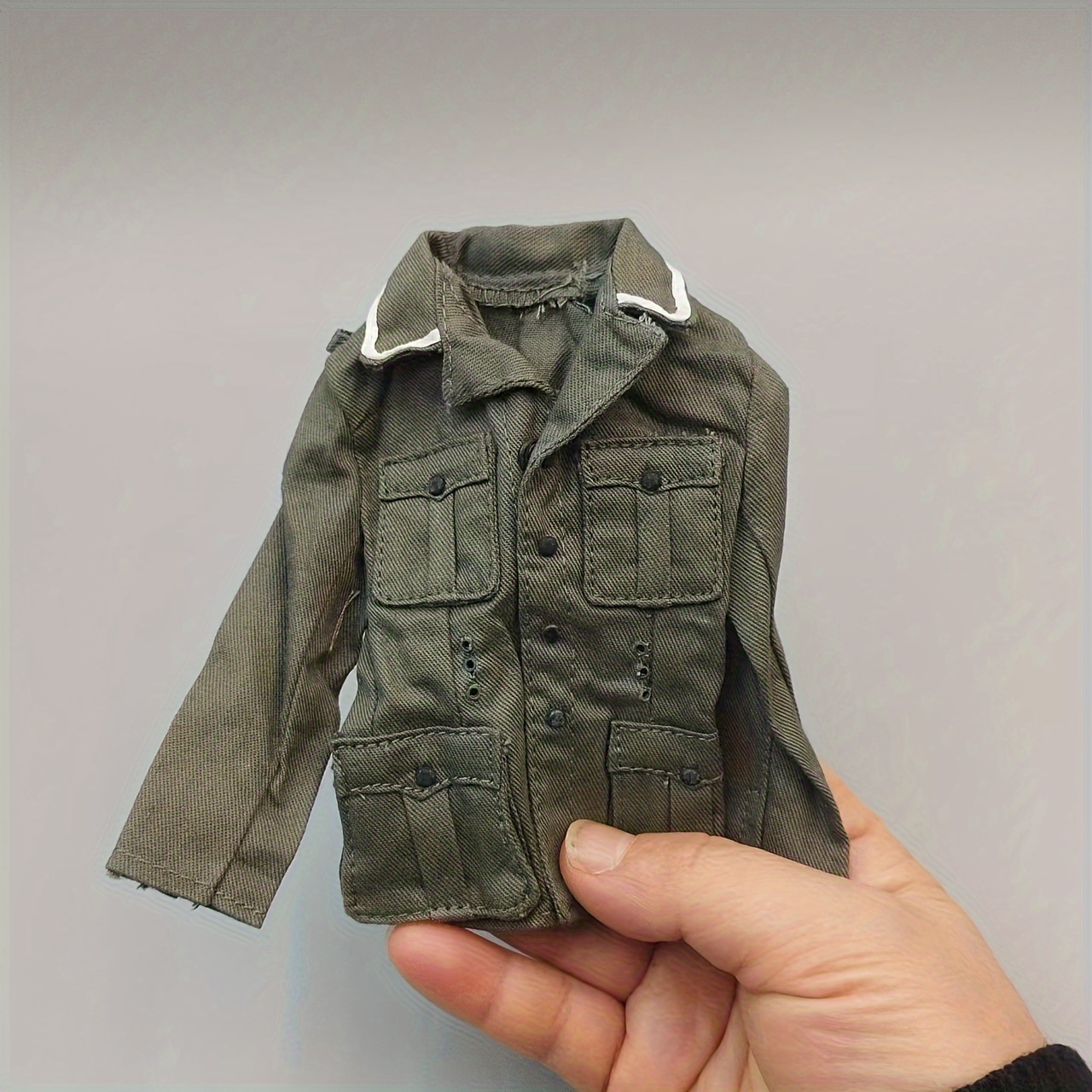 1/6 Scale Male Soldiers' Long Sleeve Grey Coat Jacket Models - Temu