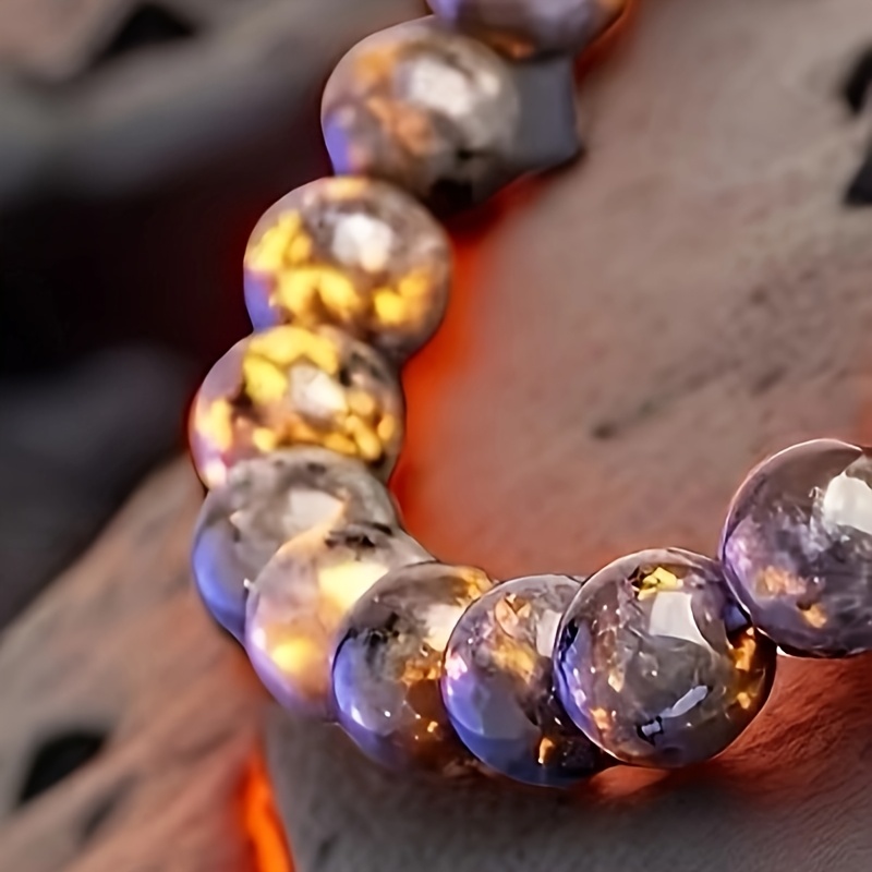 Luminous Stone Bracelet with Chakra Flame Stone