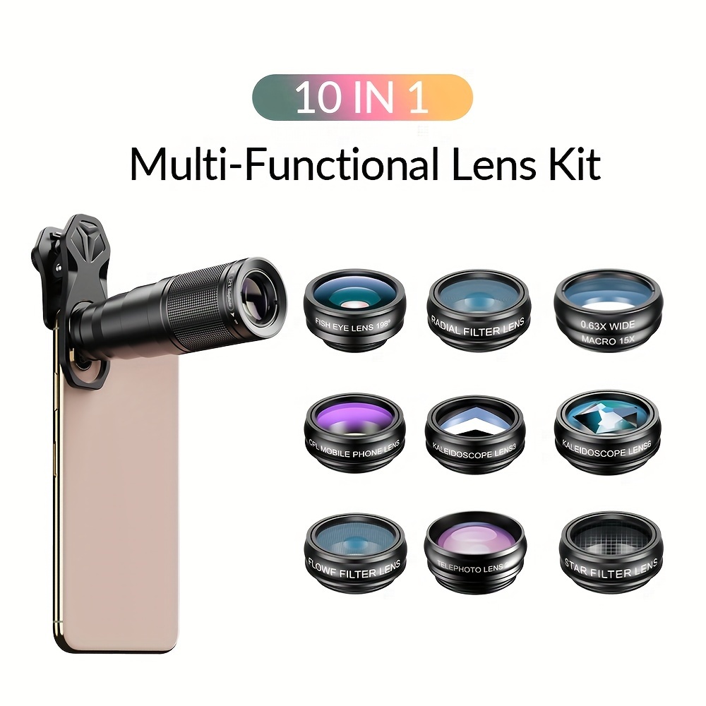 APEXEL clip-on macro and wide angle lens for smartphone photography