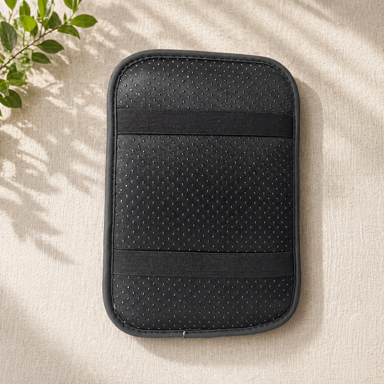TEMU Car Armrest Cushion Pad, Smooth Center Console Cover, Soft Elbow Rest, Easy To Clean, , Non Slip Fit, Car Interior Accessory For Sedan Suv Truck