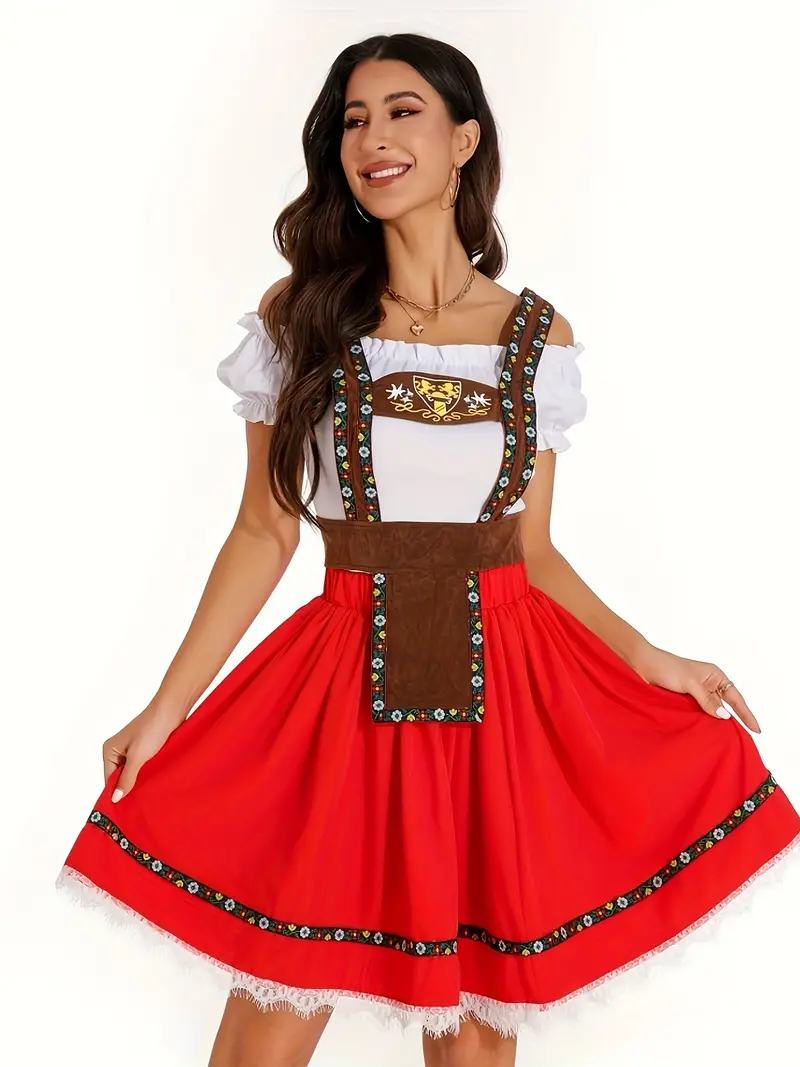 oktoberfest costumes womens dirndl dresses german dresses - Temu Austria oktoberfest costumes womens dirndl dresses german dresses - Temu Austria