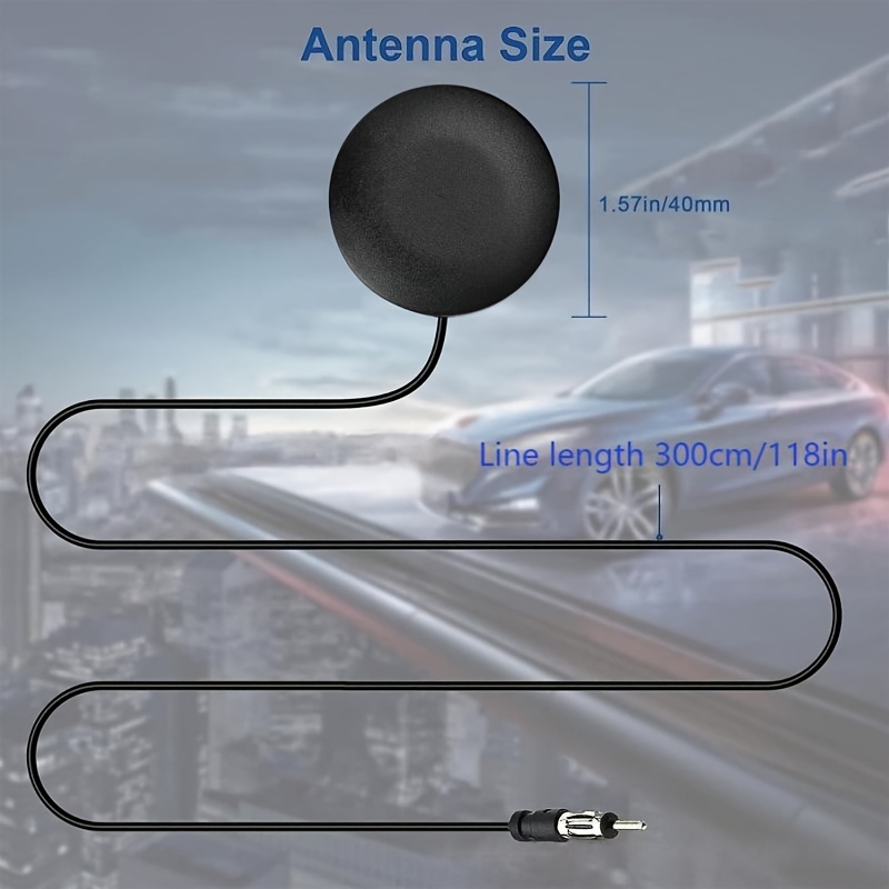 Image of Universal Am/fm Car Antenna - High Reception , , Compatible With Most Vehicles (trucks, Suvs, Cars) - For Stronger Radio Performance, Without Battery