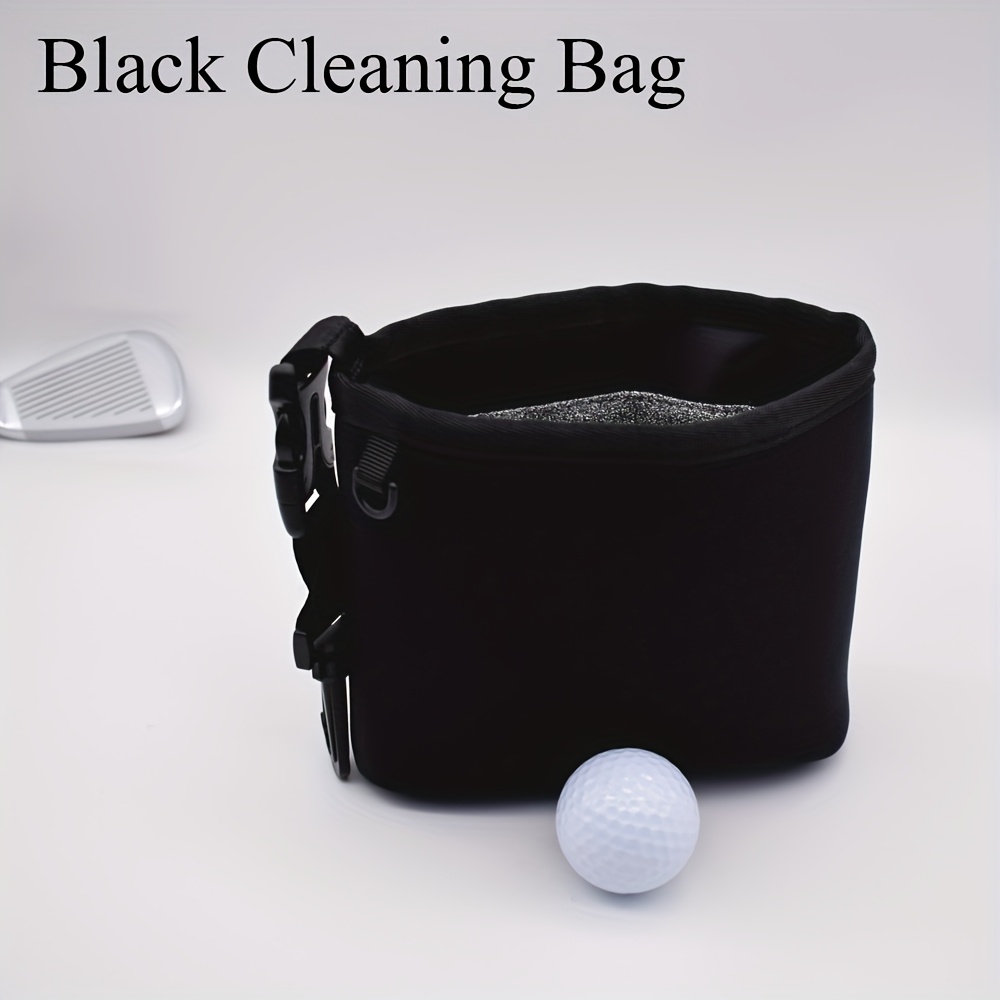 E-shop Tragbarer Golfclubkopf-Reinigungsbag für Golfenthusiasten - Langlebiges Polyester, Handwäschen, einfarbiges Design in lebhaften Farben