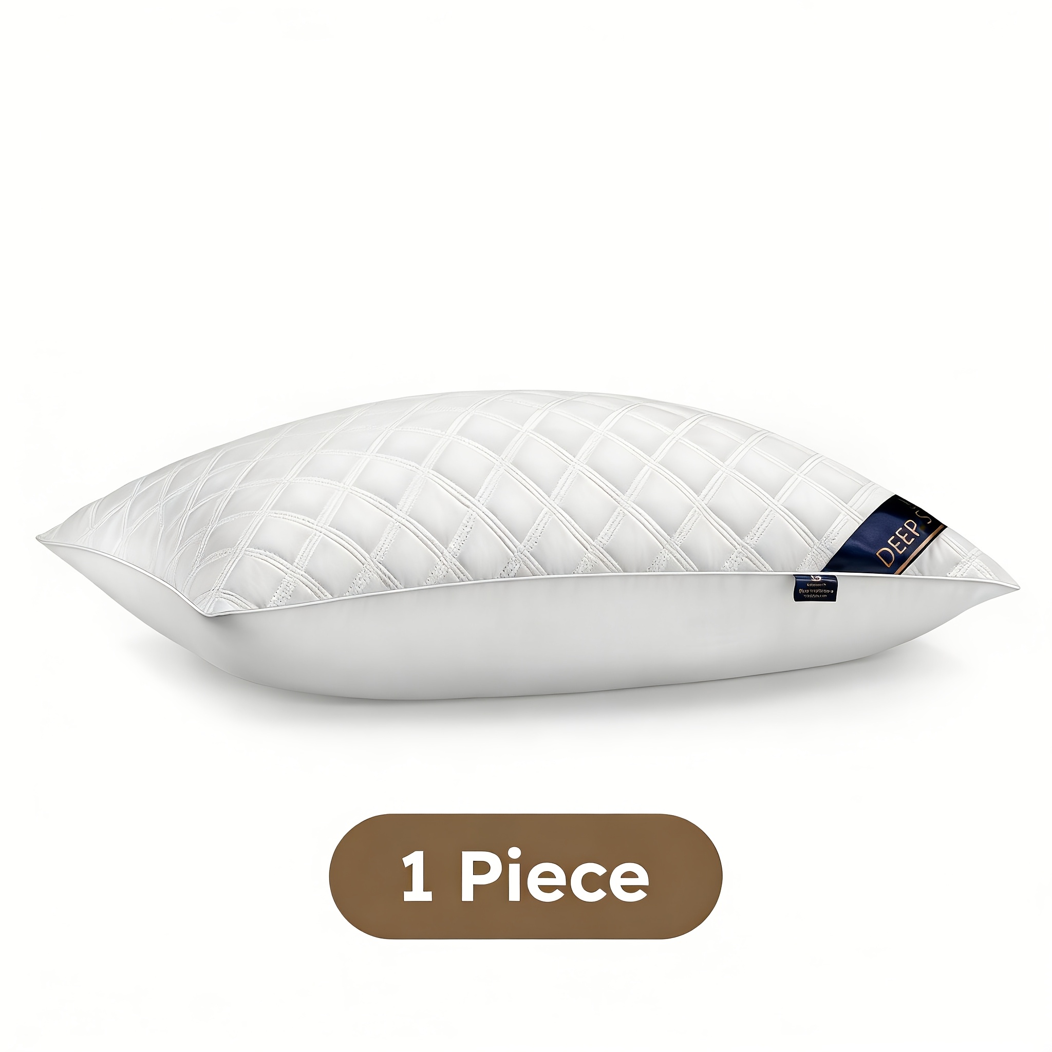 E-shop 800g Füllung zum Schlafen, . 74x48cm - Einseitiges Kissen aus 100% Polyester, hochstützendes Kissen, Premium-Hotelkissen, bietet unübertroffene