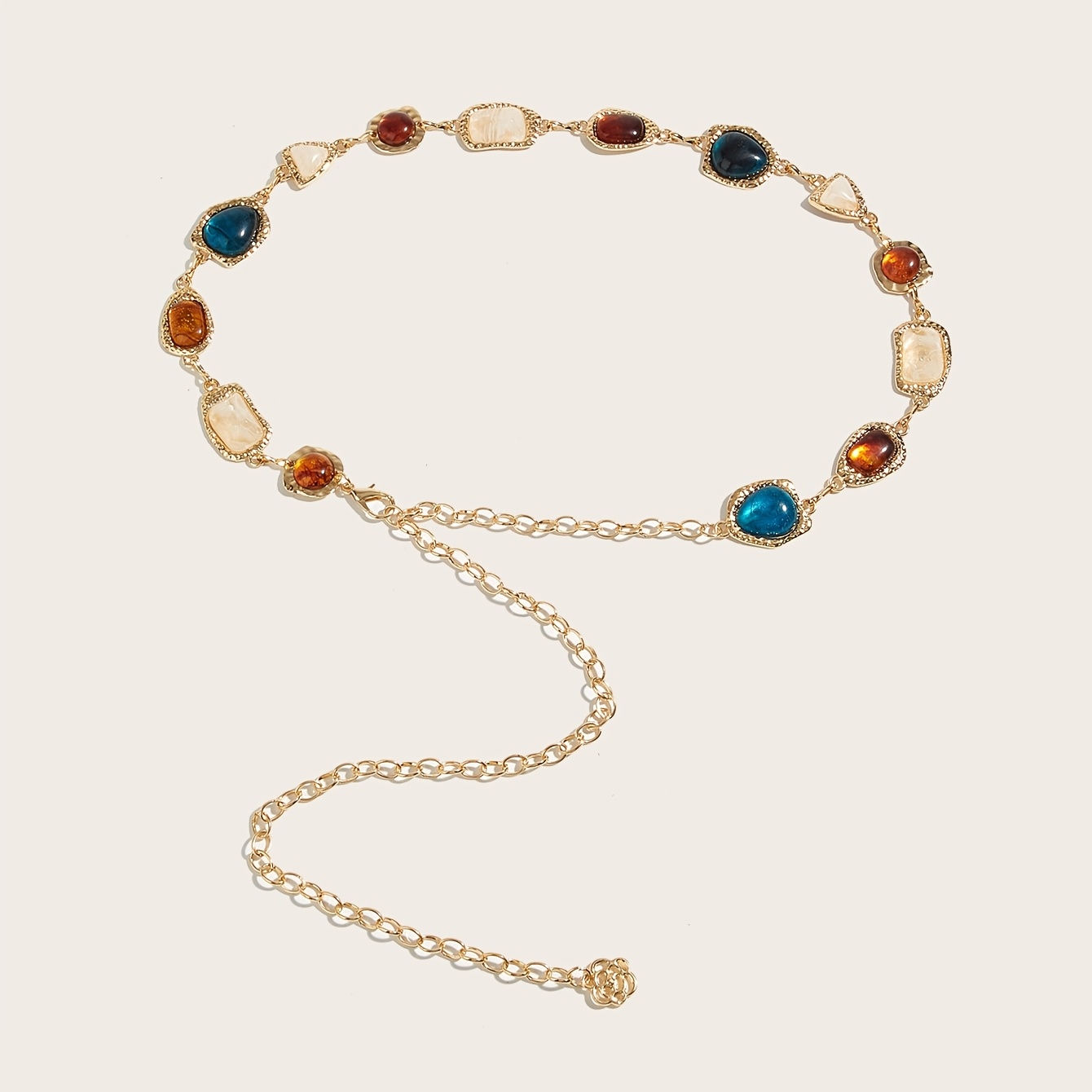 Vintage Sparkling Sapphire Belt for Women