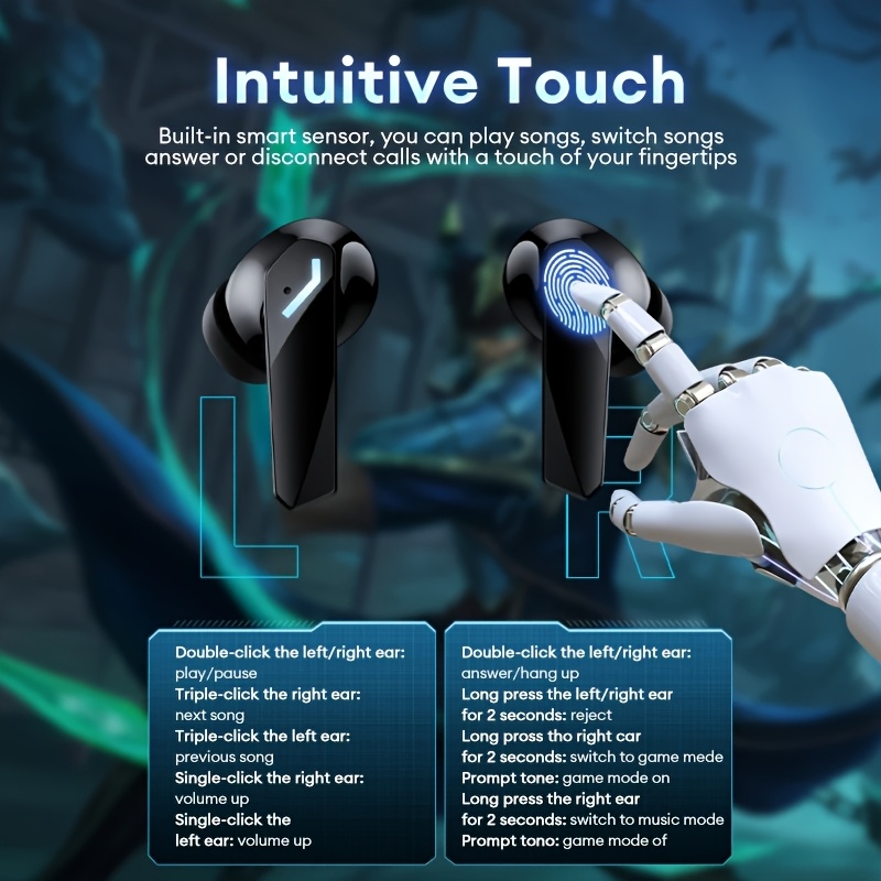 El Lenovo GM2 PRO ofrece sonido de alta fidelidad para llamadas HD claras y suaves, con cancelación de ruido inteligente para minimizar el ruido de fondo. - Imagen 3