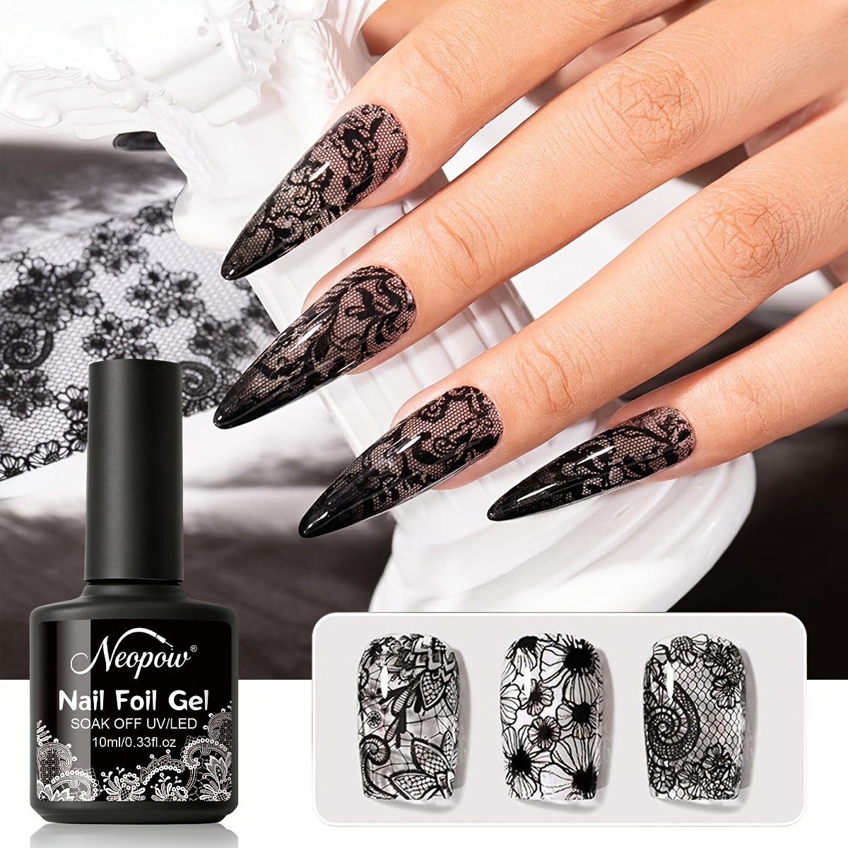Image of For Nail Transfer, Wash-free Transfer Sticker Gel, Easy To Apply, Durable And Long-lasting, Rendering, Use For Nail Art, Ideal For Home And Salon For Nail Design