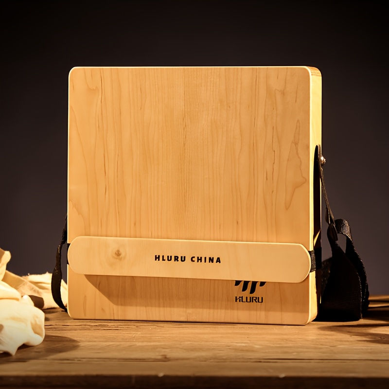 Hluru Travel Cajon Drum - Versatile Hand Percussion for Blues, Jazz & More - Durable Wooden Box with Snare Strings
