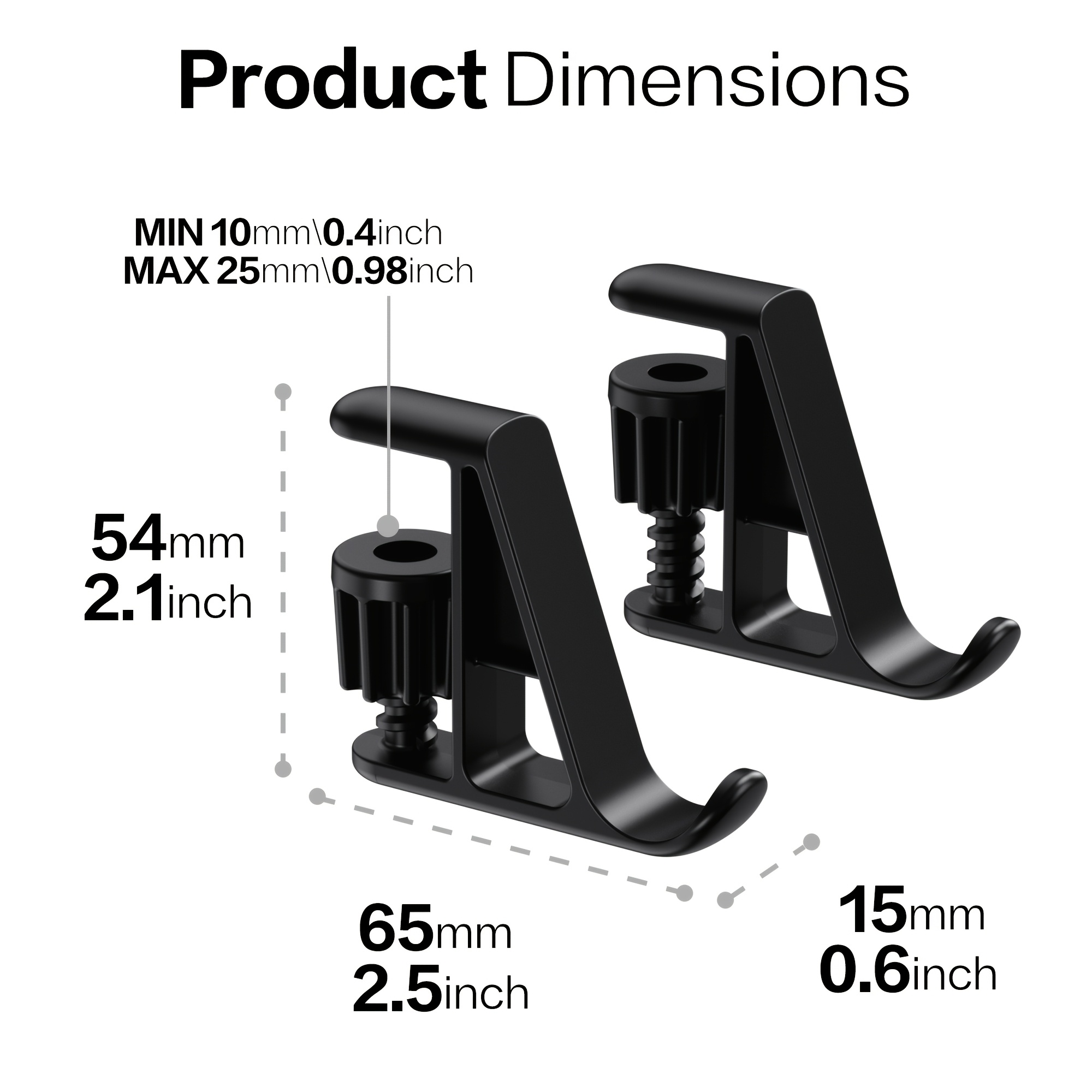 E-shop 2/4 Stk. verstellbarer Handy- & Tablet-Ständer mit Drehknopf, Monitorständerhalter für mehrere , vielseitiger Aufbewahrungsorganizer für Handy,