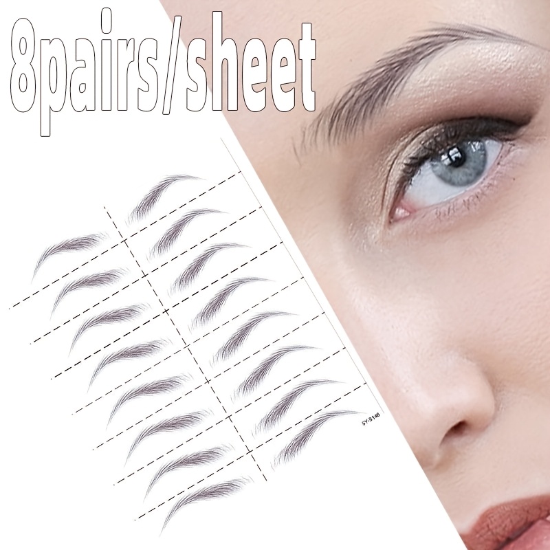 Eyebrow Tattoo Stickers, Eyebrow Stickers, Realistic Eyebrow Tattoos, Waterproof Eyebrow Tattoos