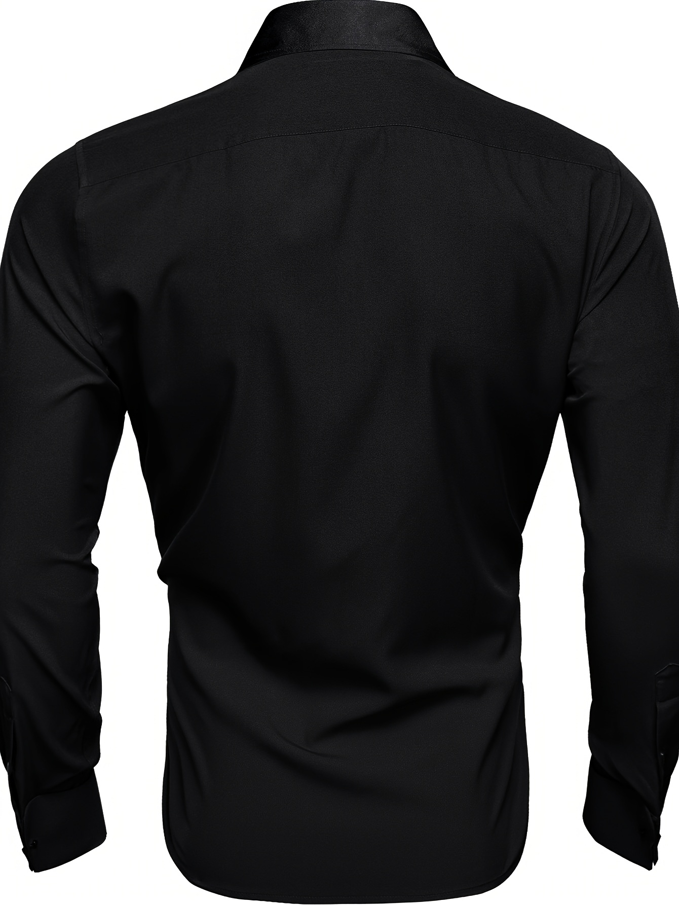 men shirt long sleeved non cuffs - Temu