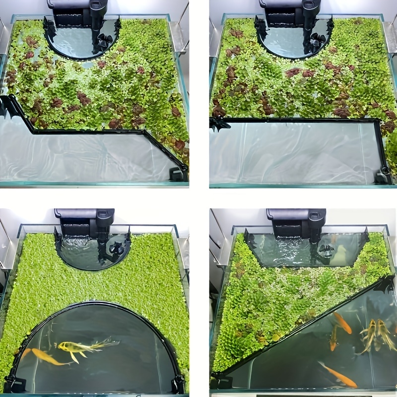 TEMU Floating Plant Corral For Aquarium, Fish Accessories To Separate Plants, Automatically Adjusts Height With Water Level, Suitable For All Floating Plants And (1pc)