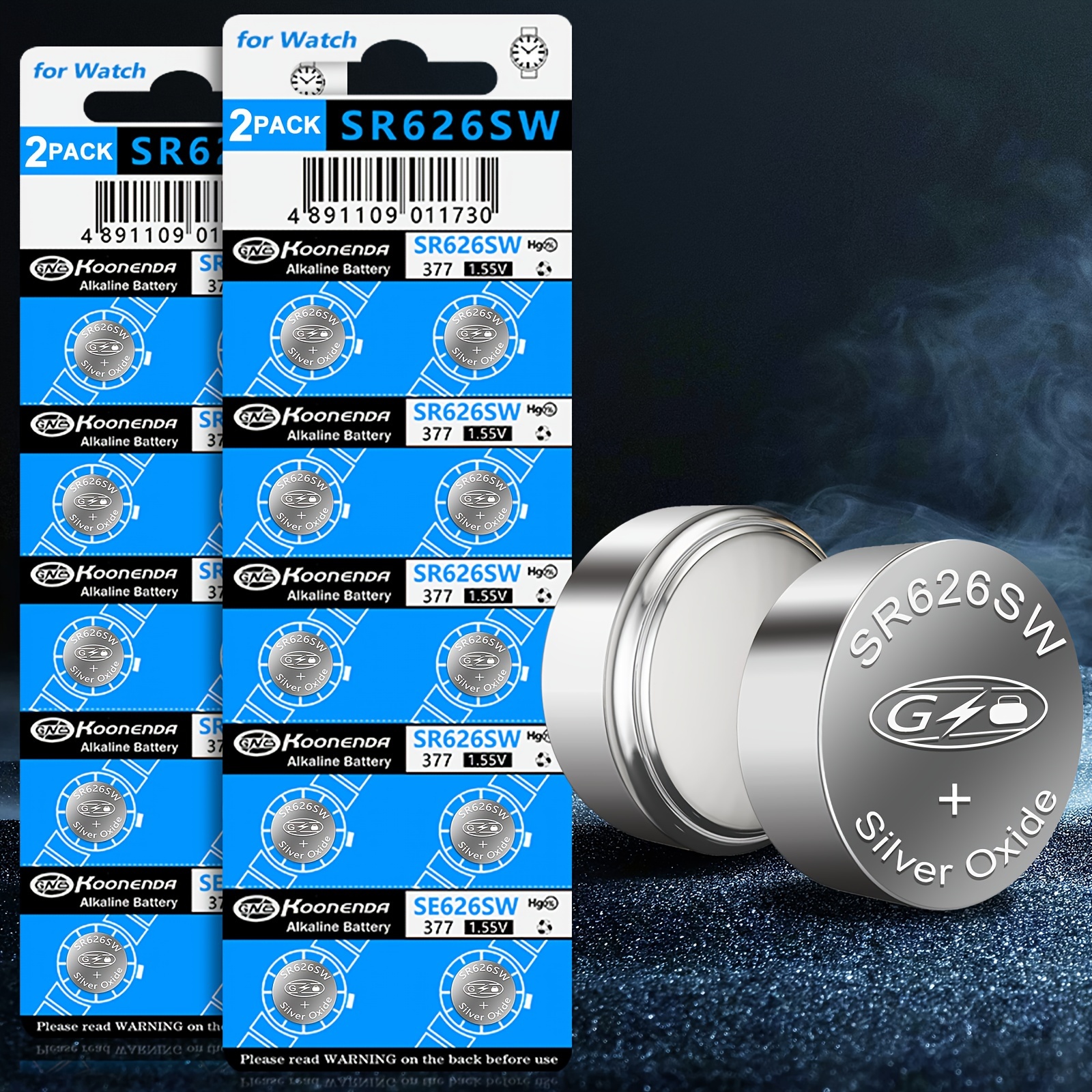 

Sr626sw 377 Ag4 Watch Battery, Long-lasting & Leak-proof, Alkaline Battery 1.55v Button Cell Batteries For Watch