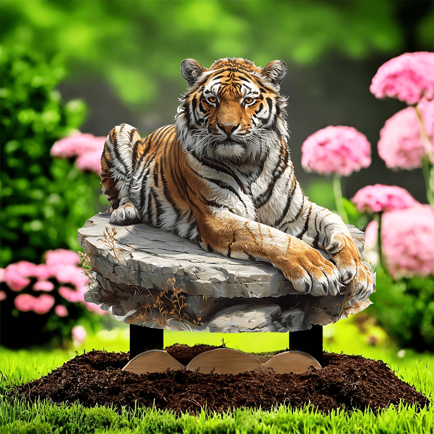 

Tiger Figurine Garden Stake Acrylic Suncatchers For Birthday, Animal Theme Outdoor Decor Art, Pot & Landscape Accent, Gift For Plant Enthusiasts (pack Of 1)