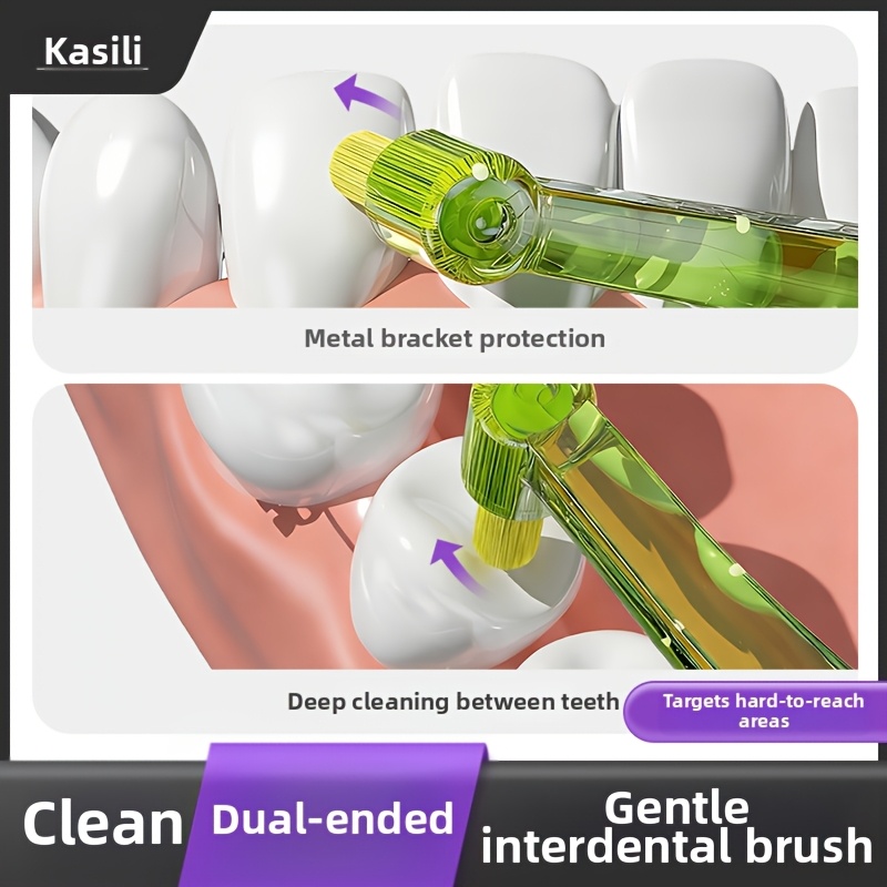 Kasili Dual-Headed Toothbrush with Soft Bristles for Wisdom Teeth