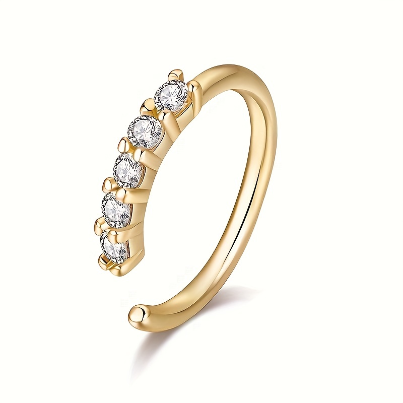 Exquisite Mini Zirconia Nose Ring Fine