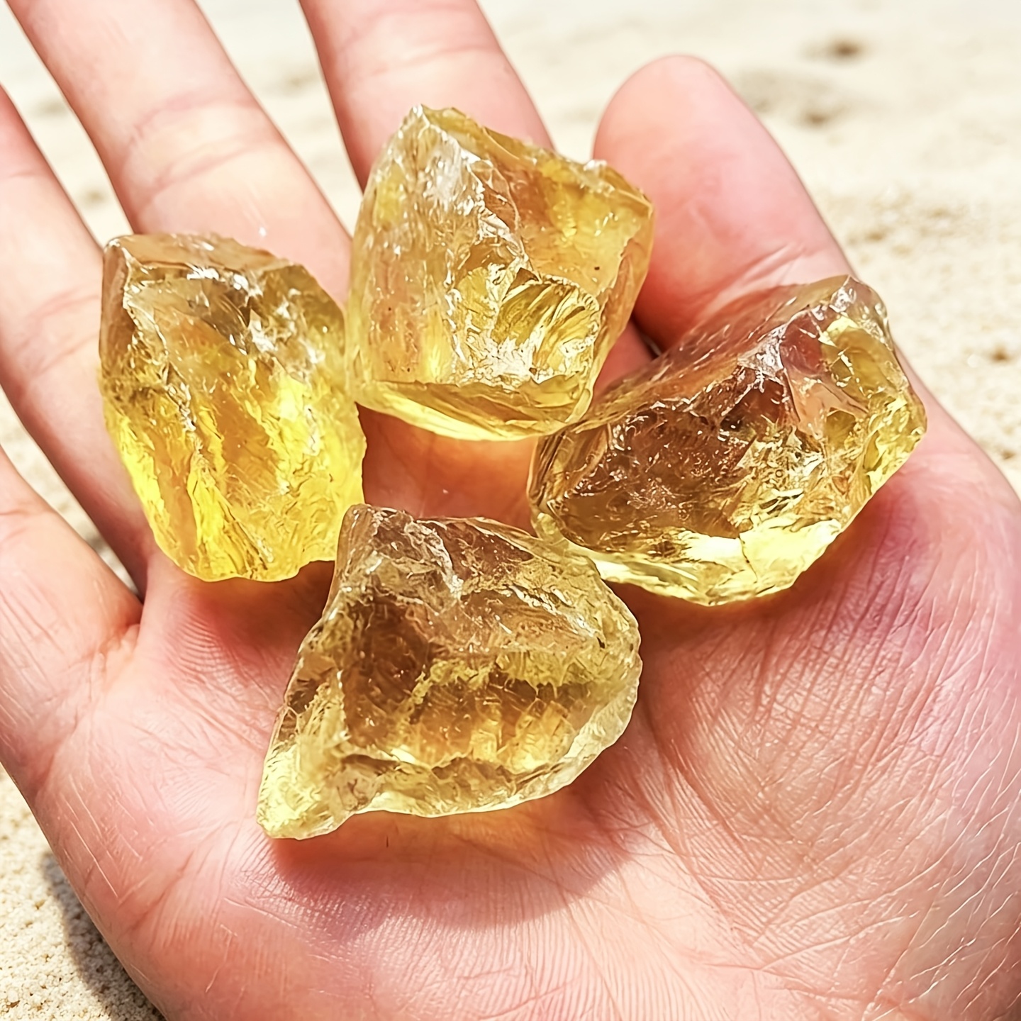 TEMU 1 Sac Citrine Naturelle en Blocs , 20-50Mm | Gravier de Citrine | Échantillon Transparent | Pierres d'Aménagement pour Aquarium et Terrarium |