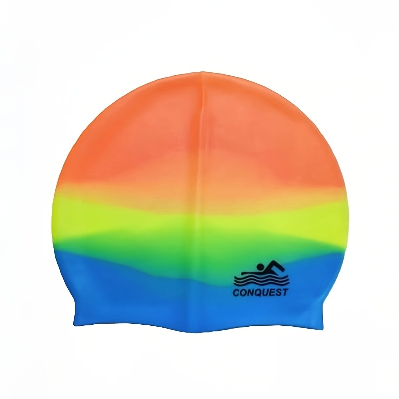 Image of Ultra-elastic Silicone Swimming Cap, Men And Women Swimming Cap, Outdoor Water Sports