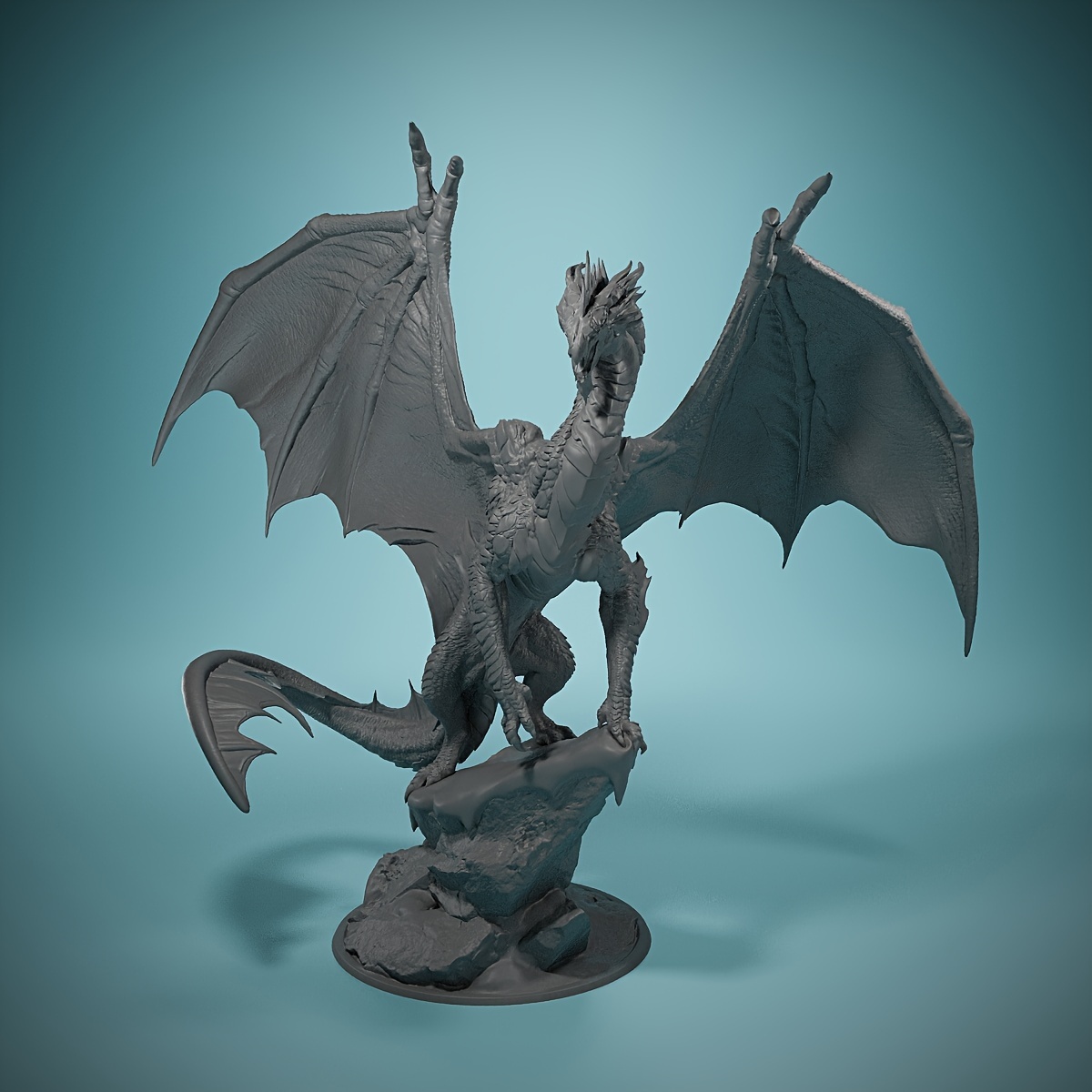 

Fantasy Resin Dragon Miniature For D&d, Tabletop Rpgs – 14+ Age Group – Detailed 3d Printed Silver Dragon Figurine For Game Room Decor And Roleplaying – Unpainted Collector's Dragon Model Kit