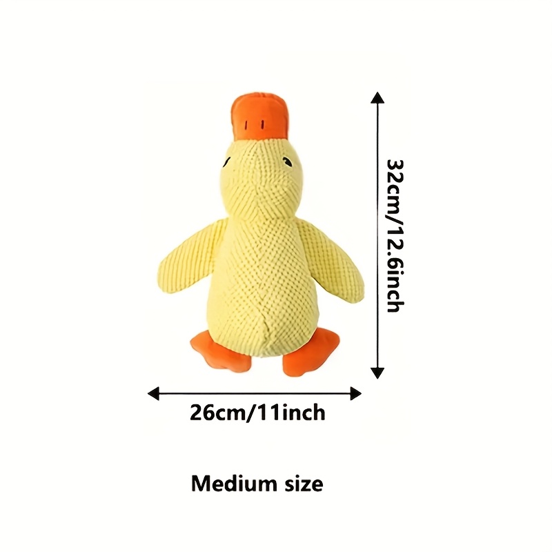1pc Pet Toy Plush Little Yellow Chew Toy - Dog Companion, Chew-resistant And - Interactive Play And Teething Relief, Suitable For Indoor Play With Large, Medium, And Small Dogs