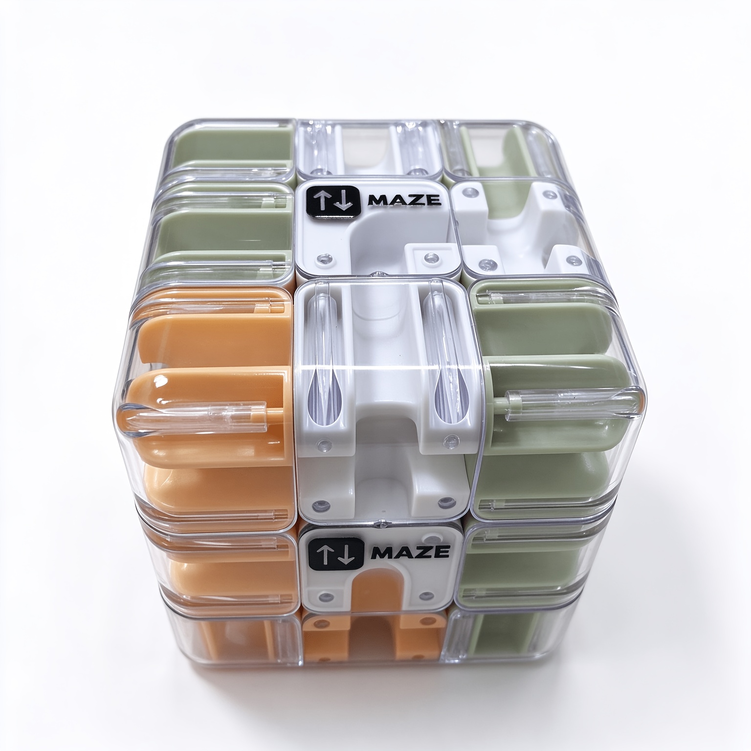 3d Puzzles Maze Cube - 3d Maze Magic Cube & Ball, Training Toy, High-difficulty Brain Teaser Puzzle, Educational Gift…: retailer-supplied image