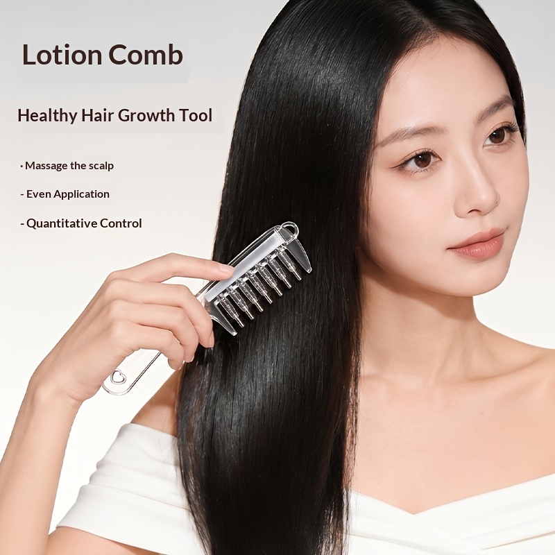 scalp liquid   hair   scalp massage comb essence infusion comb essential oil hair serum applicator roller ball application comb Product details 1