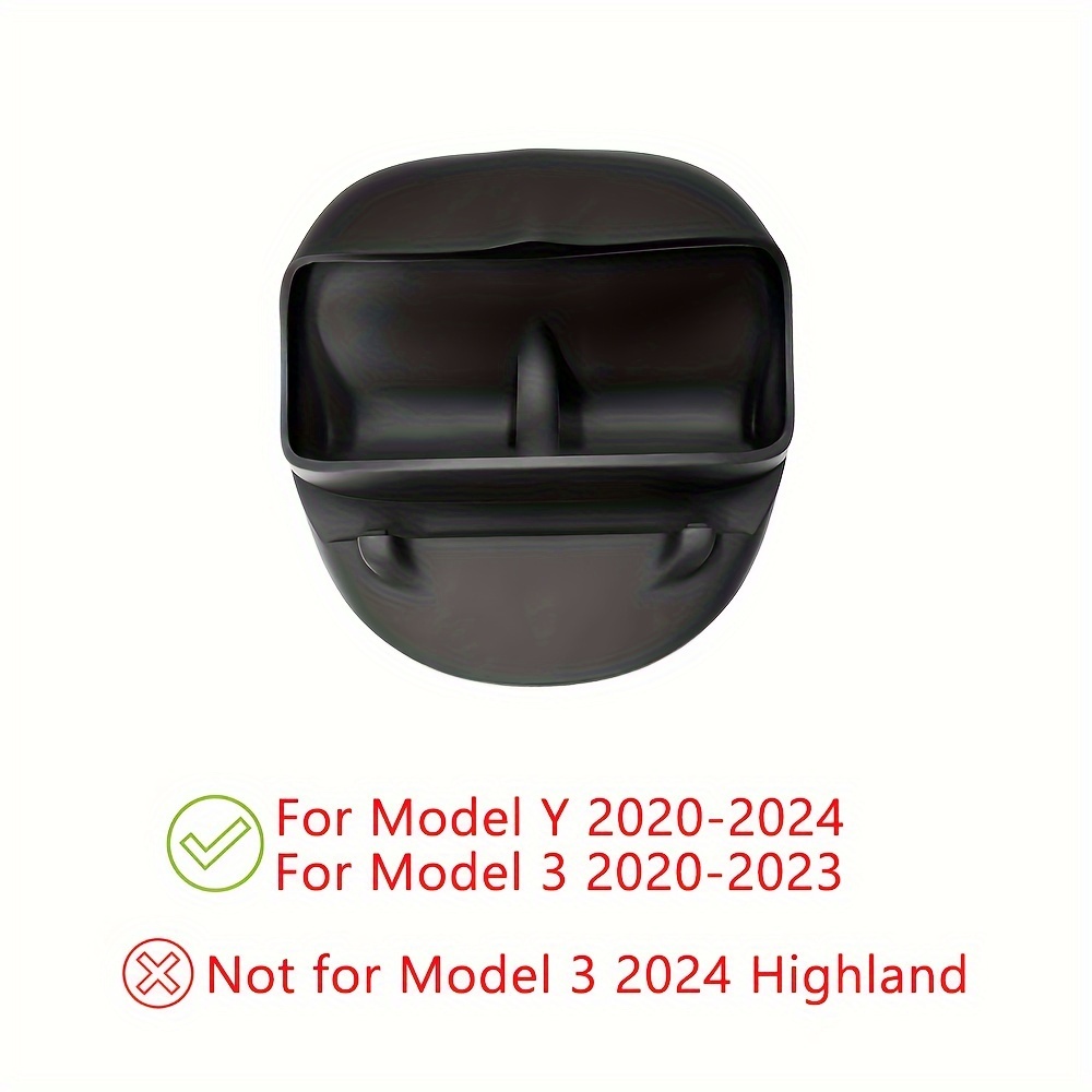 TEMU Phone Holder For Steering Wheel Front Storage Box Glasses Box For Model Y Auto Interior Accessories 2023