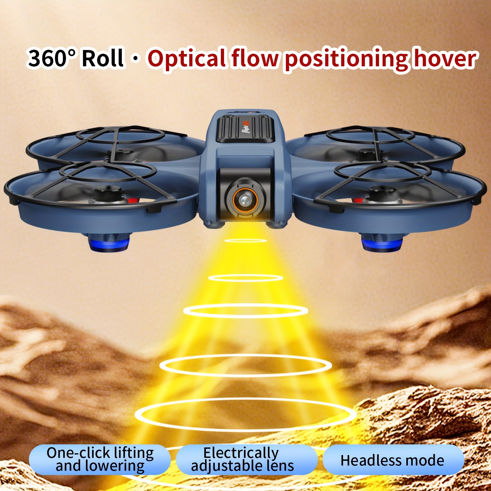 Nowy dron S156 z podwójną kamerą HD i ESC, fotografia lotnicza na zewnątrz w rozdzielczości 720P, bezszczotkowy silnik, zdalne sterowanie z ekranem o przekątnej 12,5 cm, unikanie przeszkód, obracanie 360°, jasne światła LED, składany zdalnego sterowania, prezenty świąteczne dla mężczyzn na Boże Narodzenie i Halloween