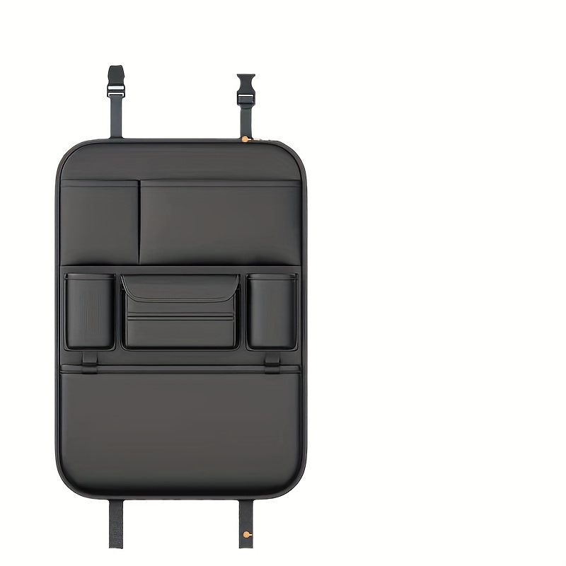 Faux Leather Car Seat Organizer, Multi-compartment Backseat Storage Bag, Suitable For Car Models' Rear Seat Additions And Gadget Organizer