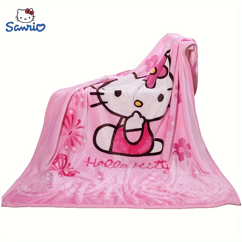 

Hello Kitty Pink Blanket, Suitable For Spring/summer/autumn/winter, Soft And Comfortable Flannel Wool Blanket, Smooth And Warm Plush Sofa Bed Blanket, 55.12 Inches X39.37 Inches [authorized]