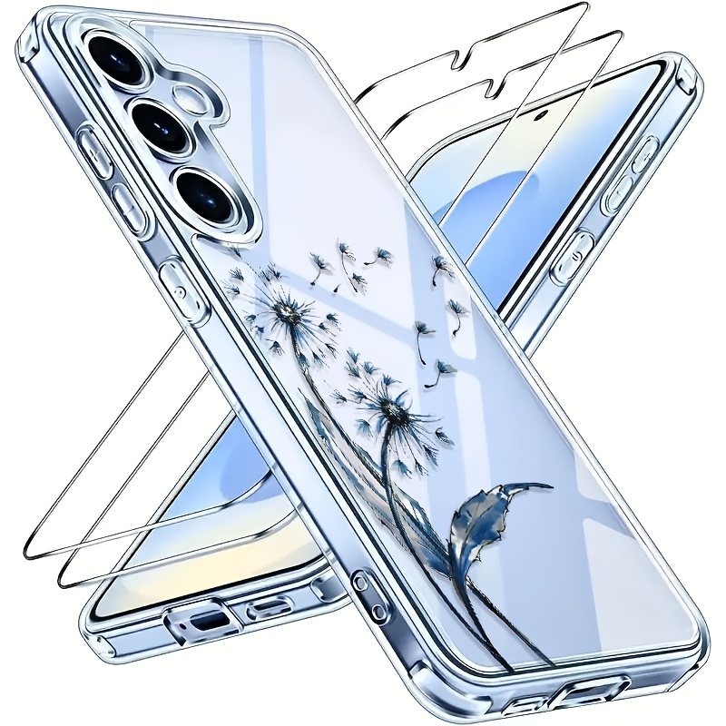 TEMU Suitable For 's Latest A17/a57/a37/s26/s26pro/s26ultra Models 3pcs Set [1 Premium Transparent Case And 2 High-definition Screen Protectors], And