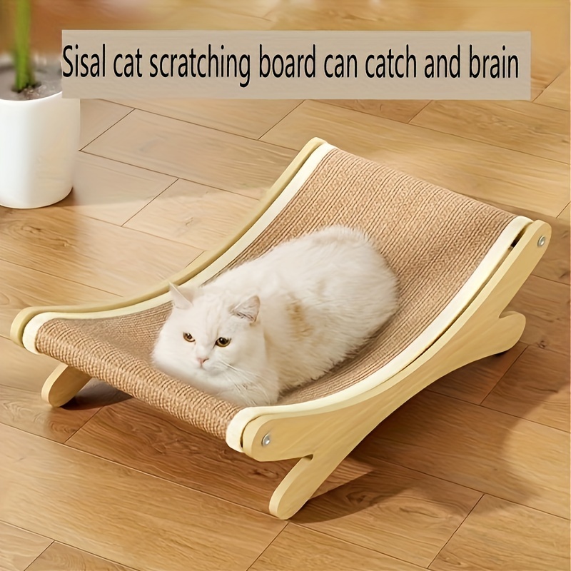 

Extra-large Sisal Cat Scratching Lounge With Integrated Play Mat - , Claw-friendly Sofa For Cats