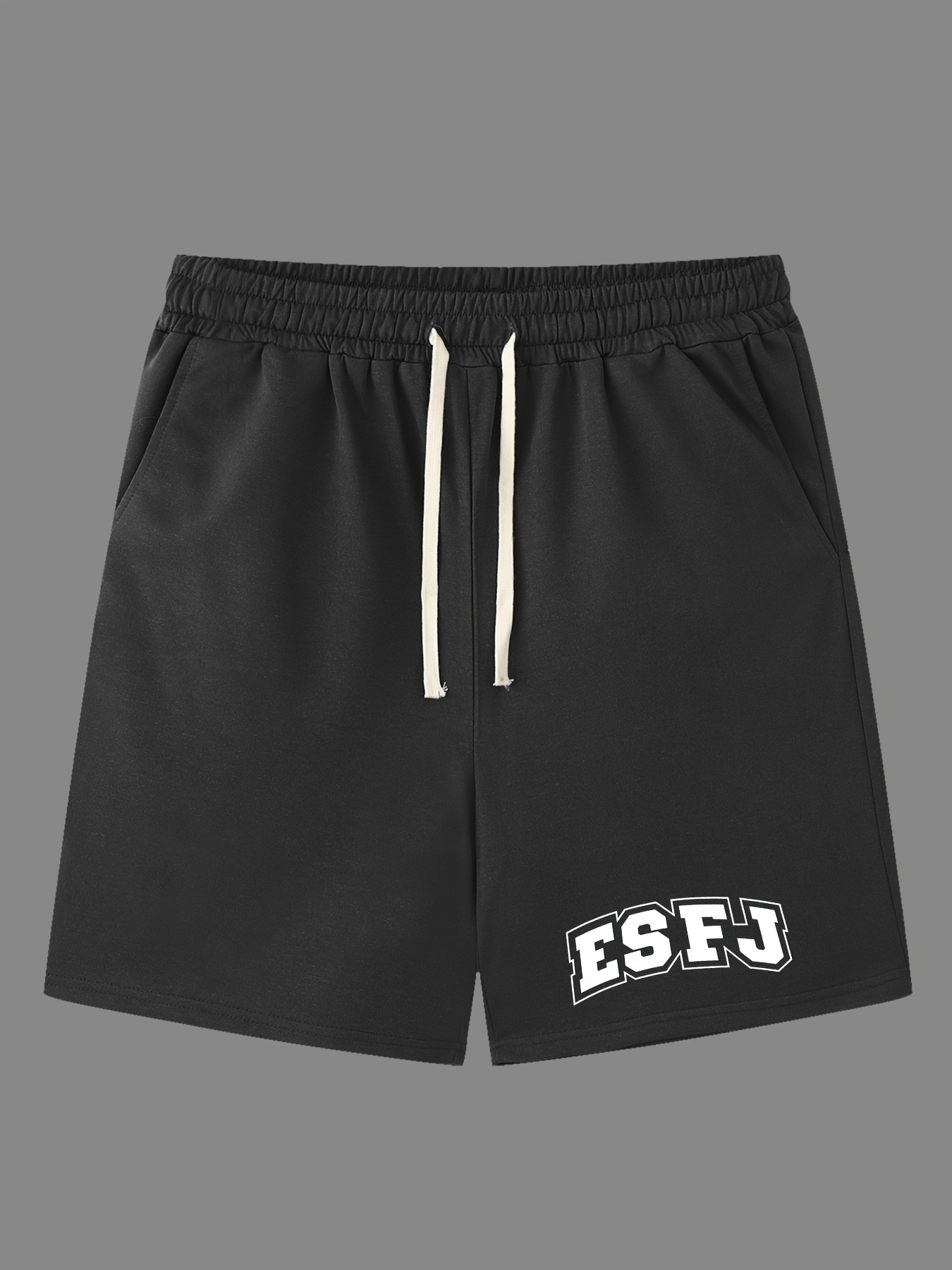 Esfj Print Men's Drawstring Pants Loose Casual Trousers Temu Australia