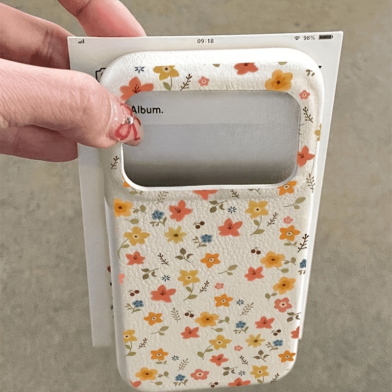 TEMU Étui de téléphone : Design créatif tendance Halloween avec motif de petite fleur rouge, compatible avec Apple iPhone 17/17 Air/16/11/12/13/14/15