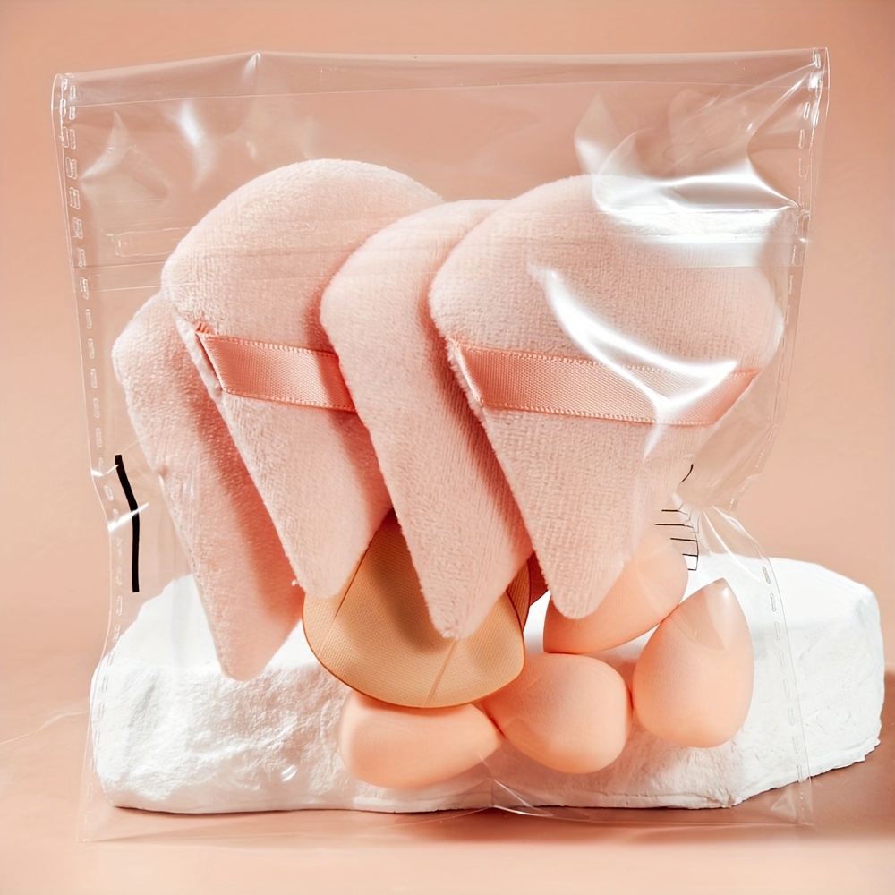 TEMU 12-delige huidvriendelijke zachte make-upsponsjes set, voor & nat gebruik voor alle huidtypen