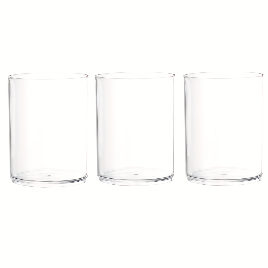 E-shop 3er-Set -Kerzenhalter, transparente Acryl-Kerzenhalter für Säulenkerzen, schwimmende Kerzen, Hochzeit, Weihnachten, , Zylinder--Vasen für