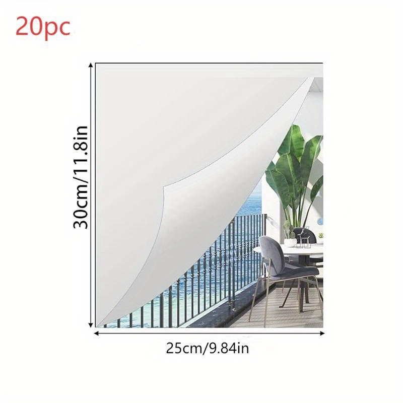 TEMU 20pcs Acrylic Full-length Mirror Home Wall Decoration, Shatterproof Acrylic Cosmetic Mirror, Holiday Mirror Tray, Candle Tray, Suitable For Home