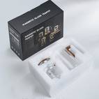 600ml enchanti tea pot glass kettle teapot with wooden handle one click switch tea filtration teapots glass tea pot