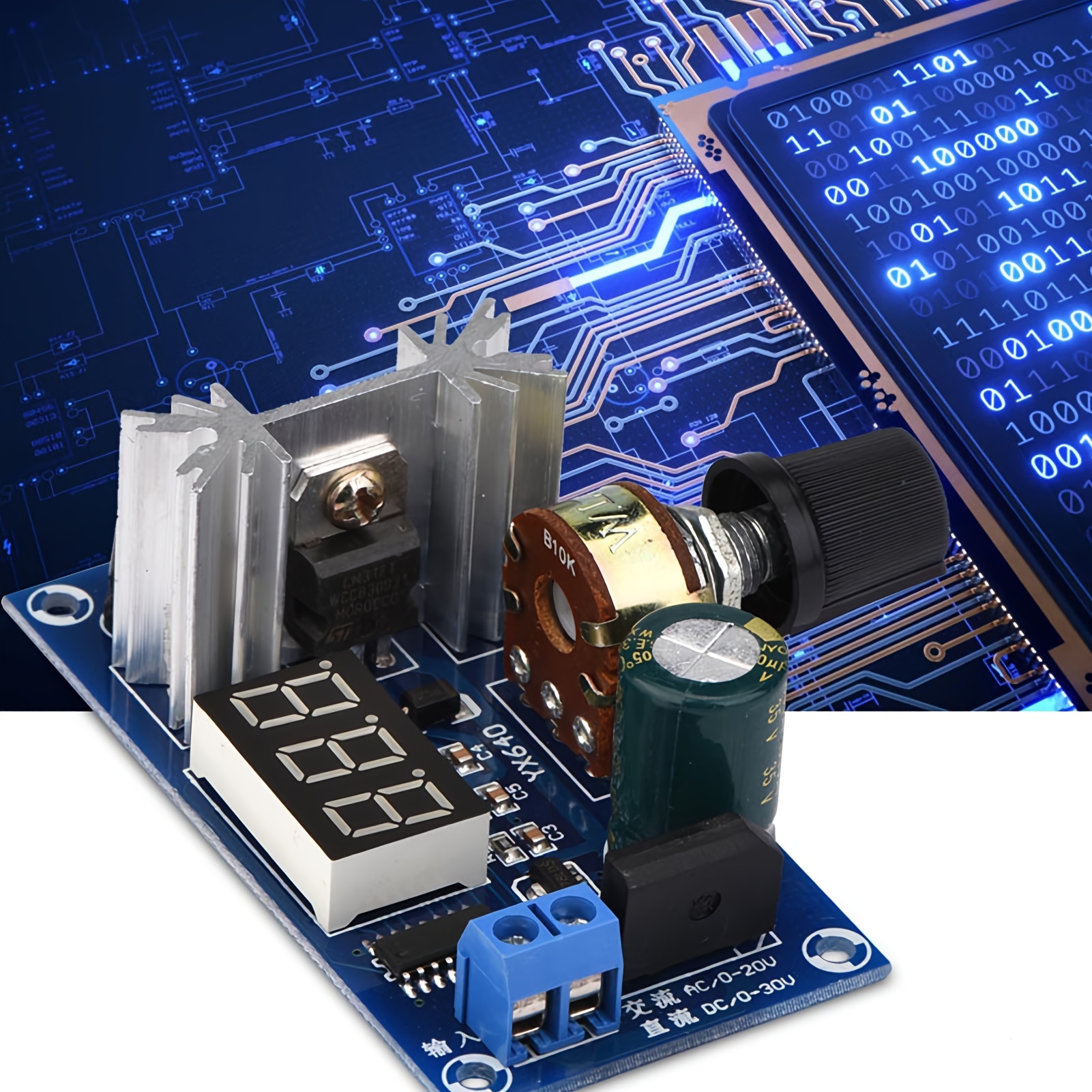 

Adjustable Voltage Regulator Lm317 Adjustable Voltage Regulator Power Supplement Board Digital Voltage Display Adjustment 317 Adjustable Power Supply Dc 1.25v-28v