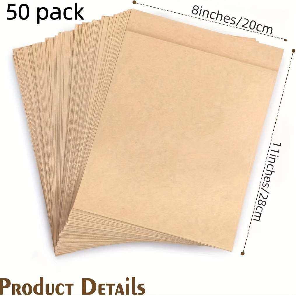 E-shop 50 Stück braune Papiertüten, Lunch-Tüten - Ungebleichte kleine Backpapierbeutel - für Snacks, Hamburger, , Gebäck, Donuts, Brot, ideal für