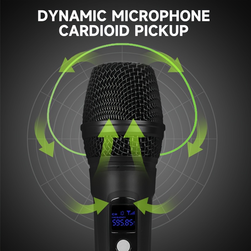 K 12 Professional Karaoke Wireless Microphone Set Dual Vocal