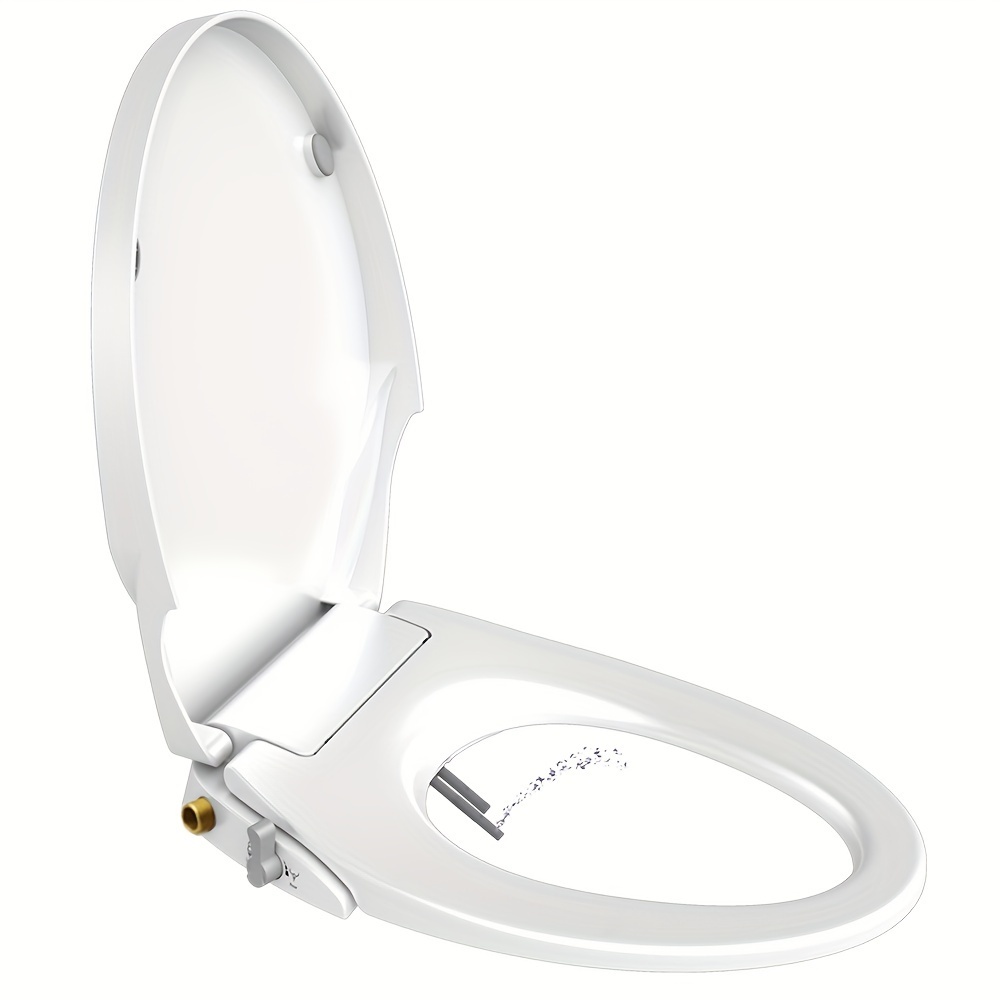   bidet with self cleaning dual nozzles non electric separated rear feminine cleaning   spray soft closed toilet seat   toilet bidet